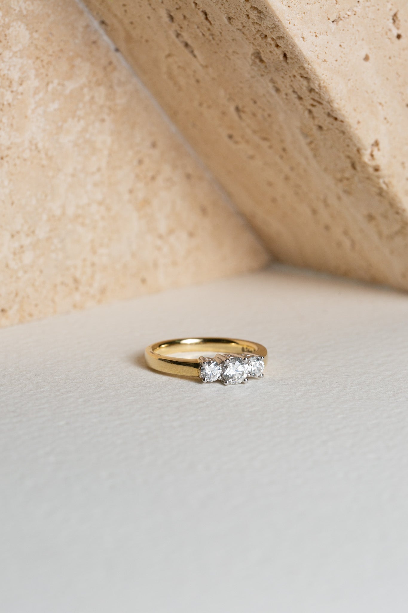 Gold Trilogy Diamond Ring