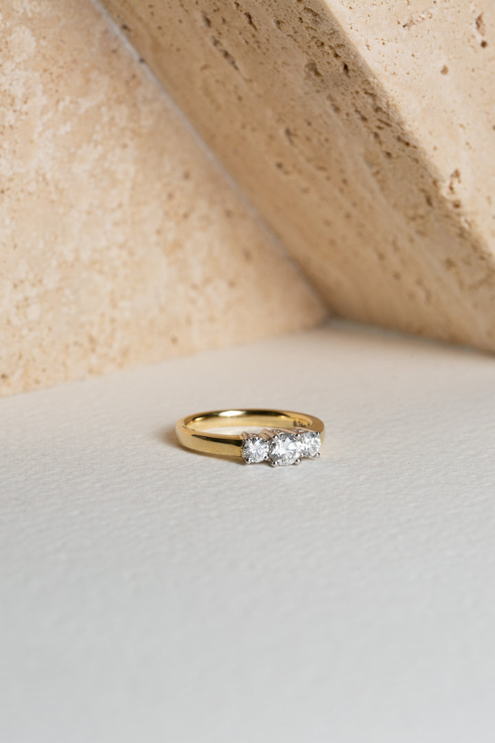 Gold Trilogy Diamond Ring