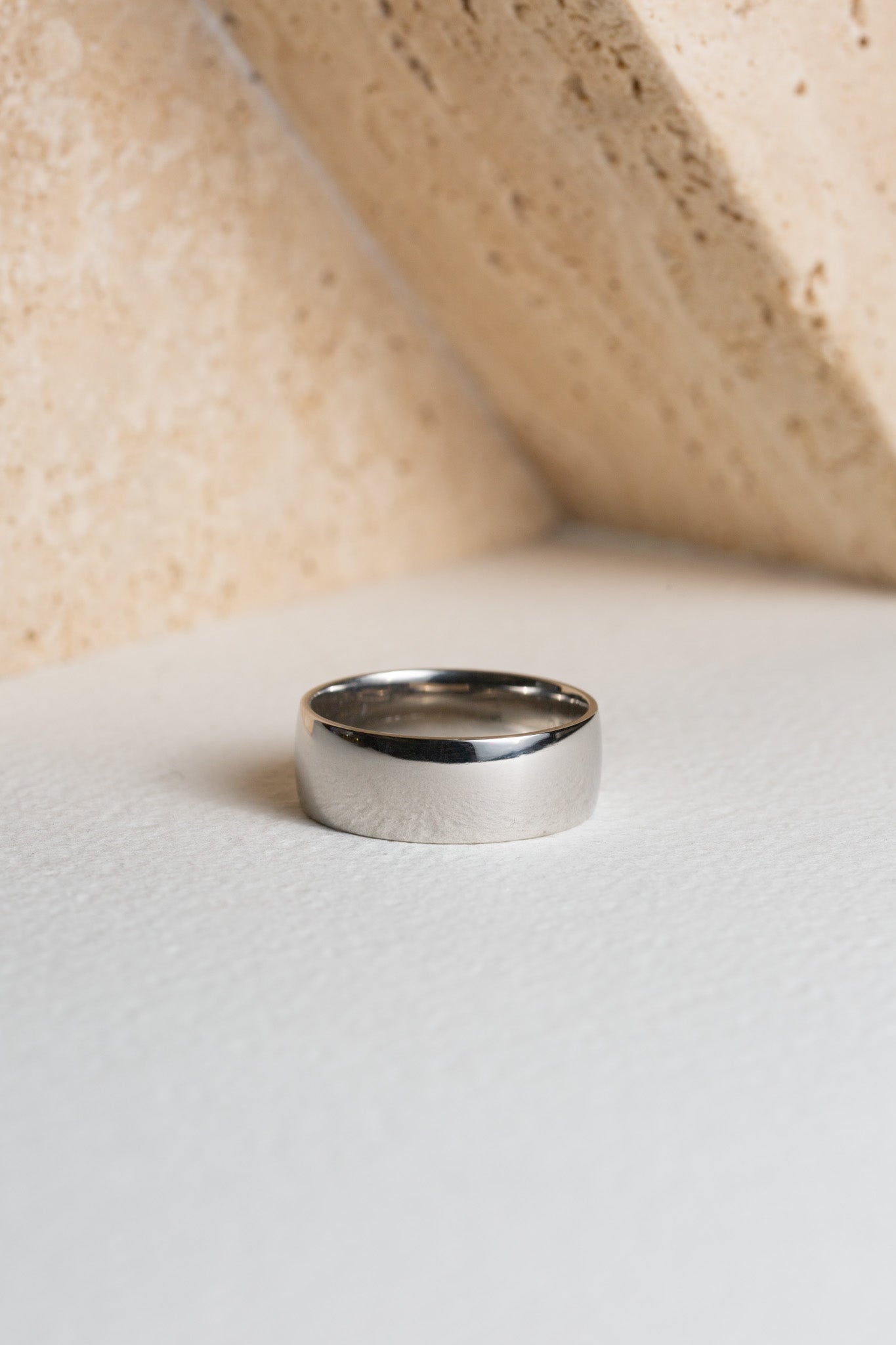 Gents palladium wedding ring