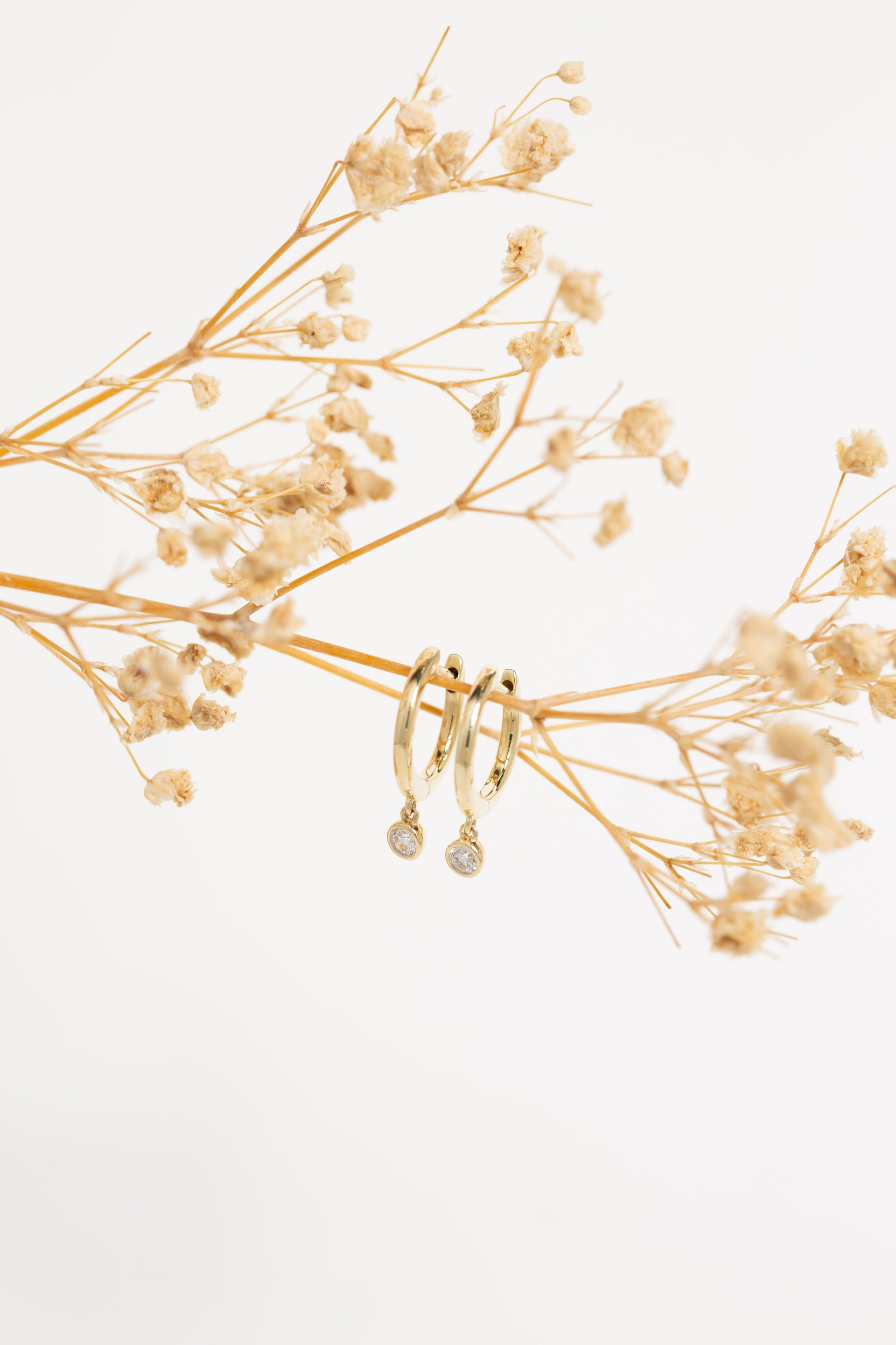 Capri Diamond Huggie Earrings