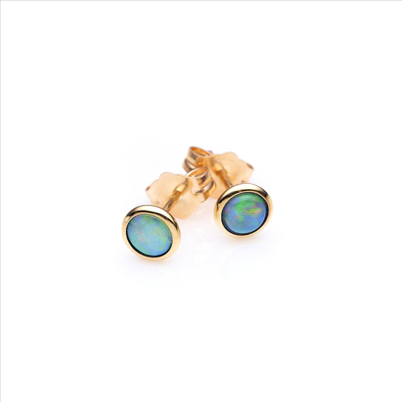 9ct Gold Opal Earrings