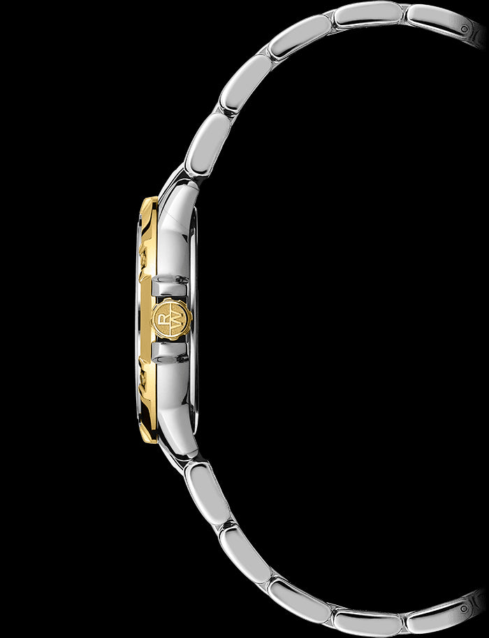 Side view of a ladies Raymond Weil Tango watch