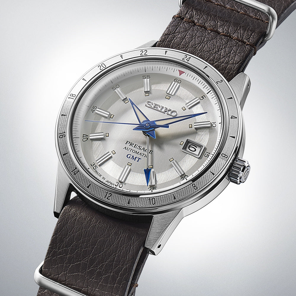 Seiko Presage GMT automatic watch