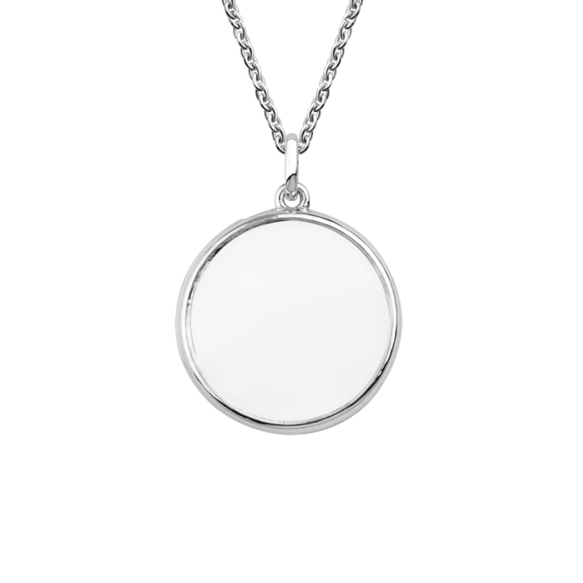 Stow Silver Large Round Locket