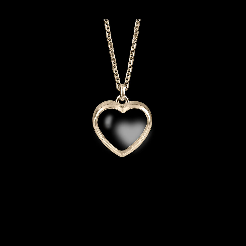 Rose Gold heart-shaped stow locket