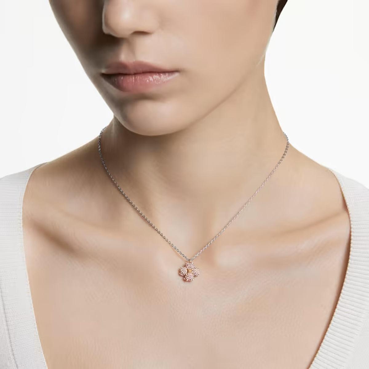 Swarovski Latisha pendant worn by a model