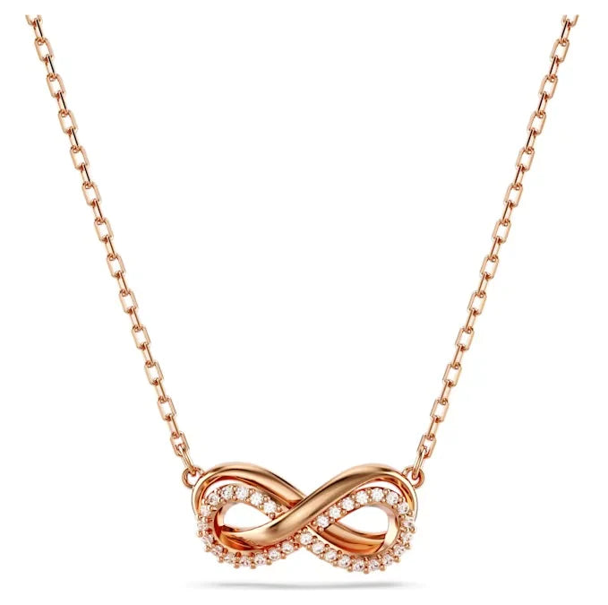 Rose gold infinity necklace