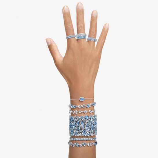 Blue Swarovski crystal bracelets