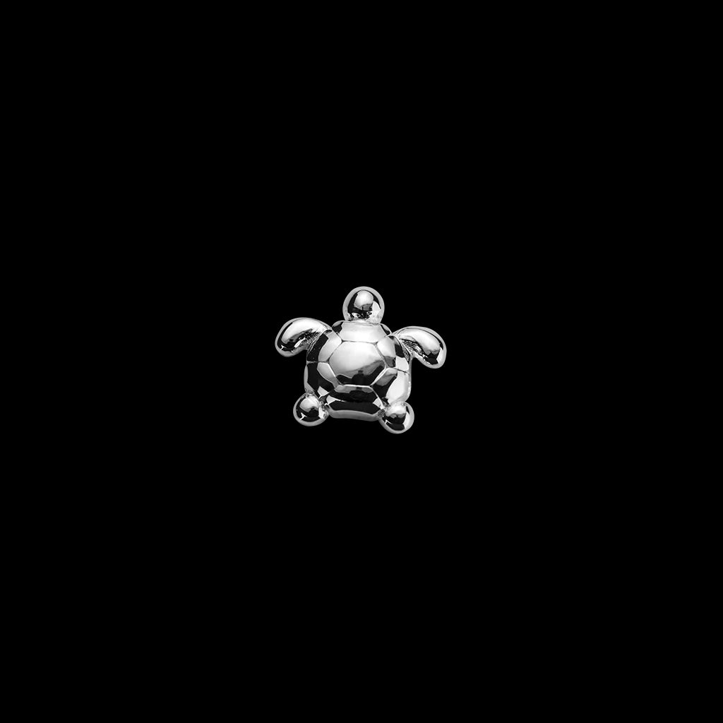 silver turtle charm