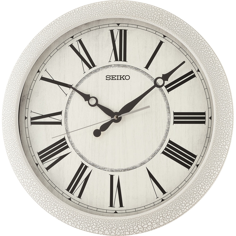 Large Seiko Wall Clock with roman numerals