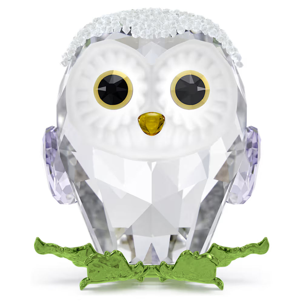 Swarovski crystal baby owl