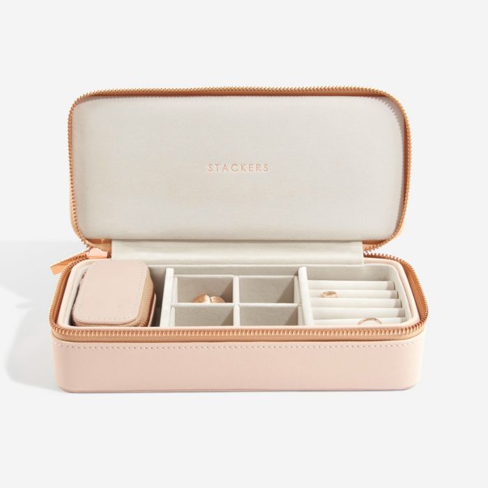 Travel Jewellery Box Large Blush Pink - Main Image