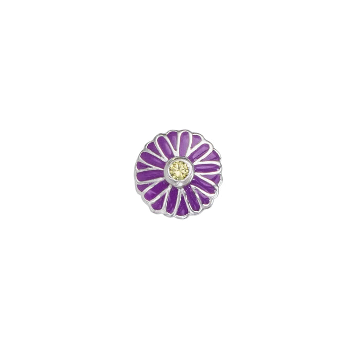 purple flower charm