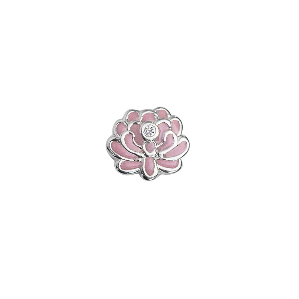 Pink flower charm