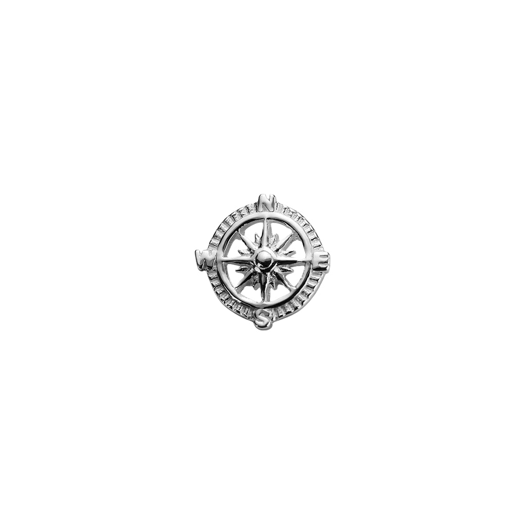 silver compass charm