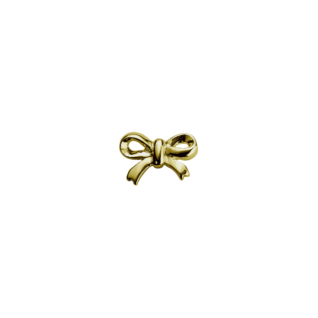 Gold bow charm