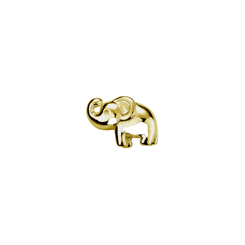 Gold elephant charm