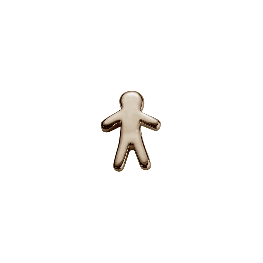 Rose gold baby boy charm