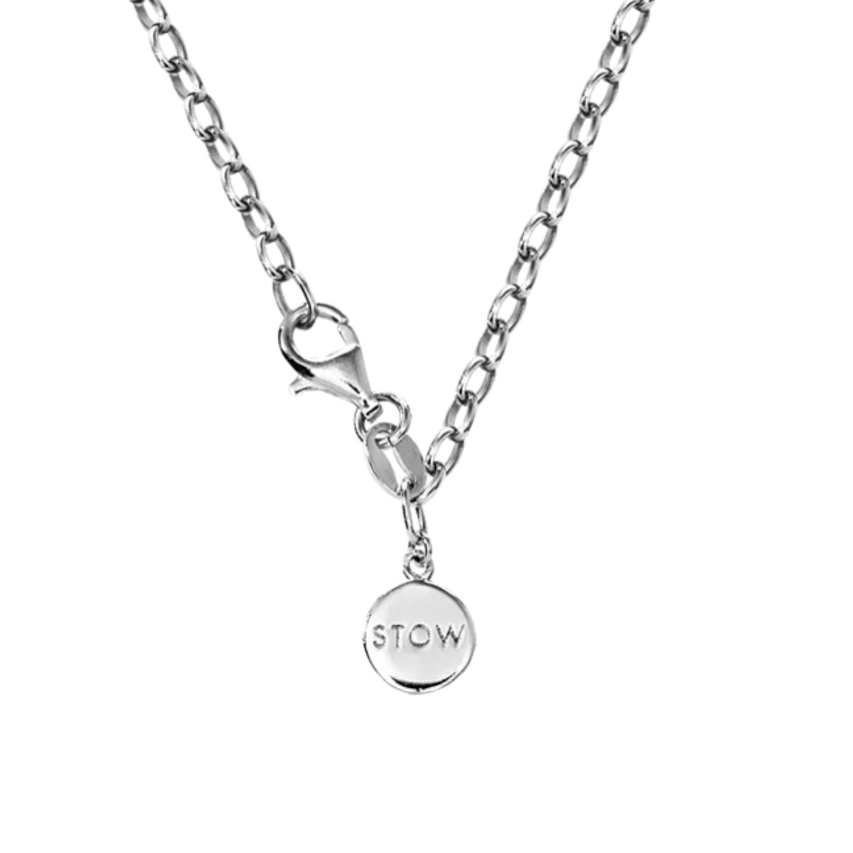 Stow Belcher chain crafted in sterling silver with classic ovallinks, perfect for pairing with Stow Lockets and charms.