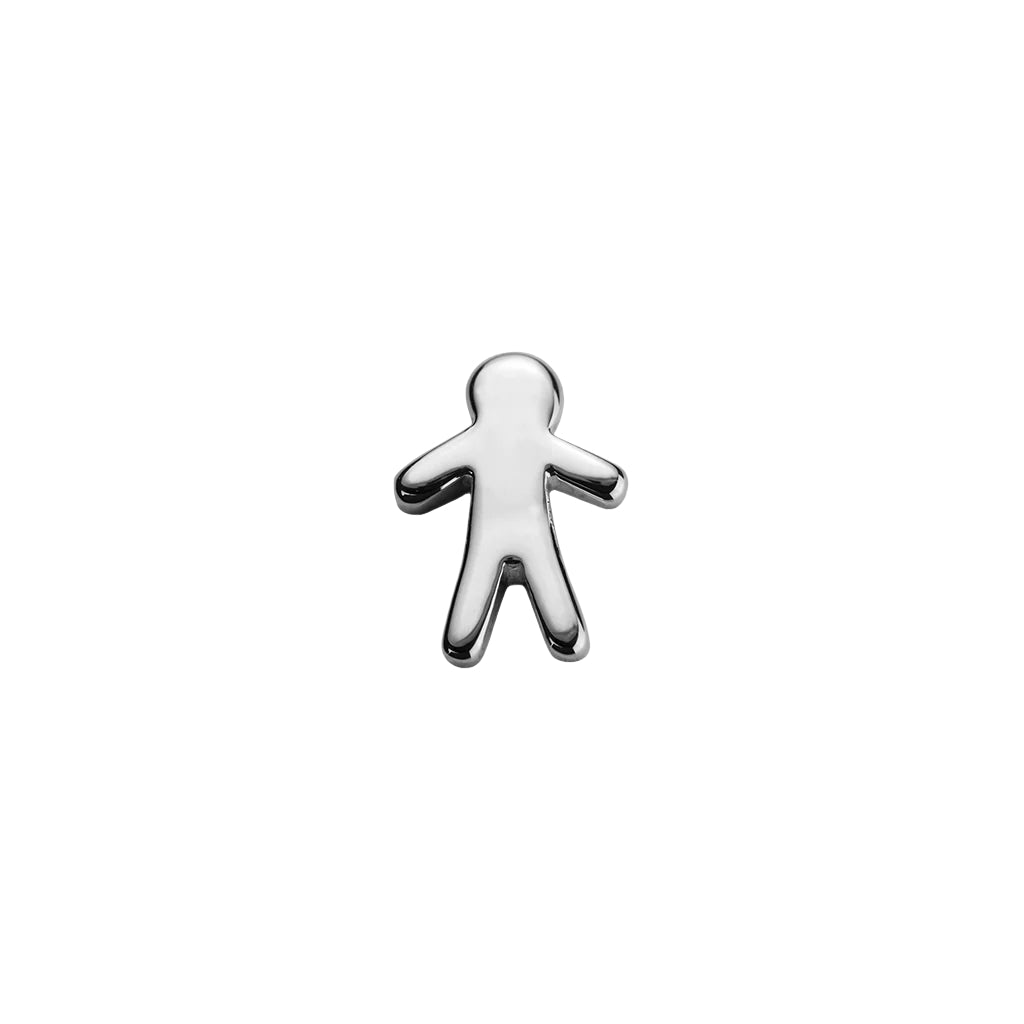 Silver boy charm