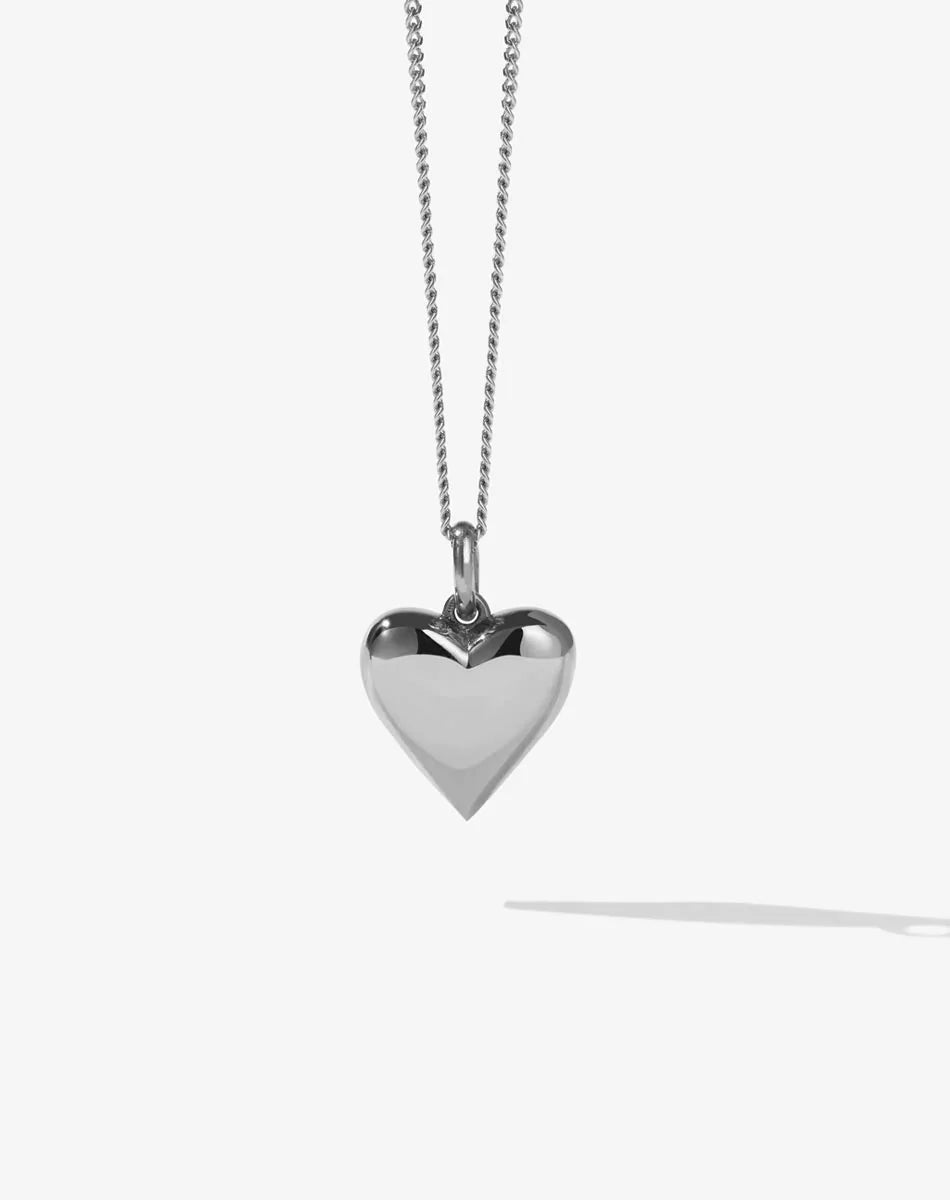 Silver Camille Heart Necklace