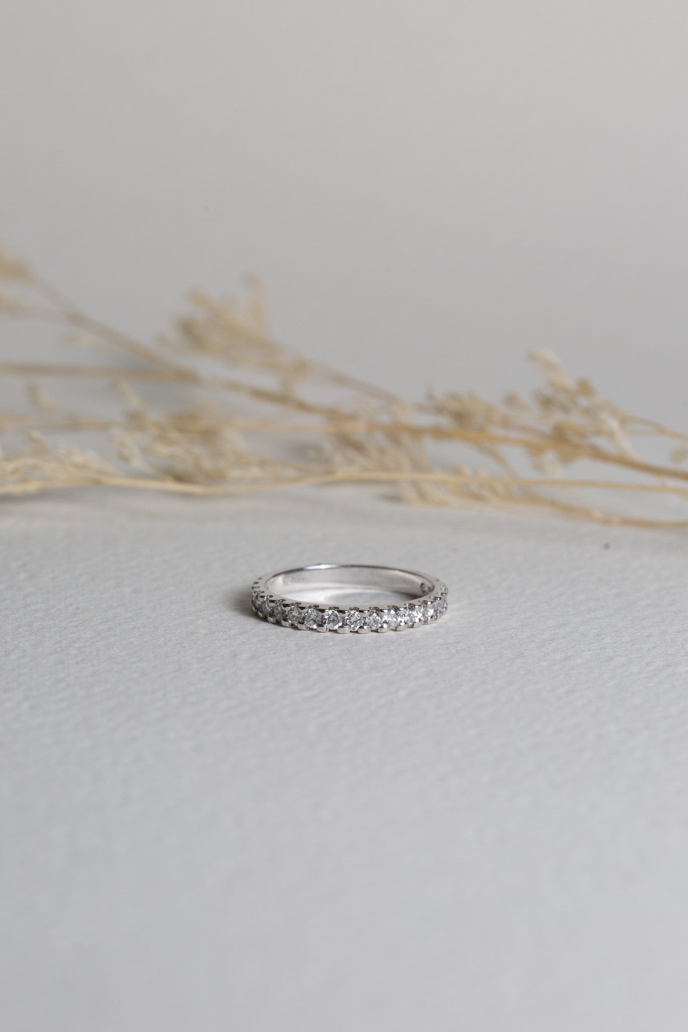 White Gold Ladies Diamond Wedding Ring