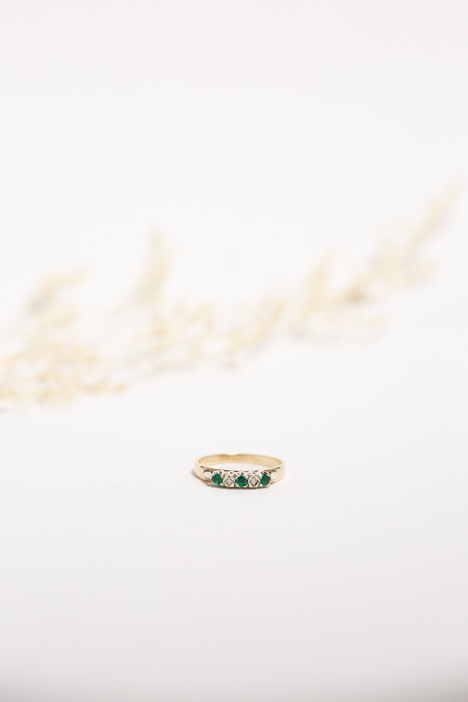 Zyra Emerald & Diamond Ring | Wrights Jewellers NZ