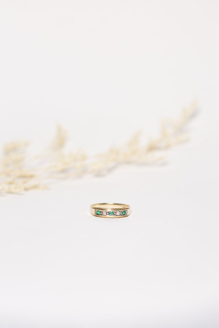 Harrington Emerald & Diamond Ring | Wrights Jewellers NZ