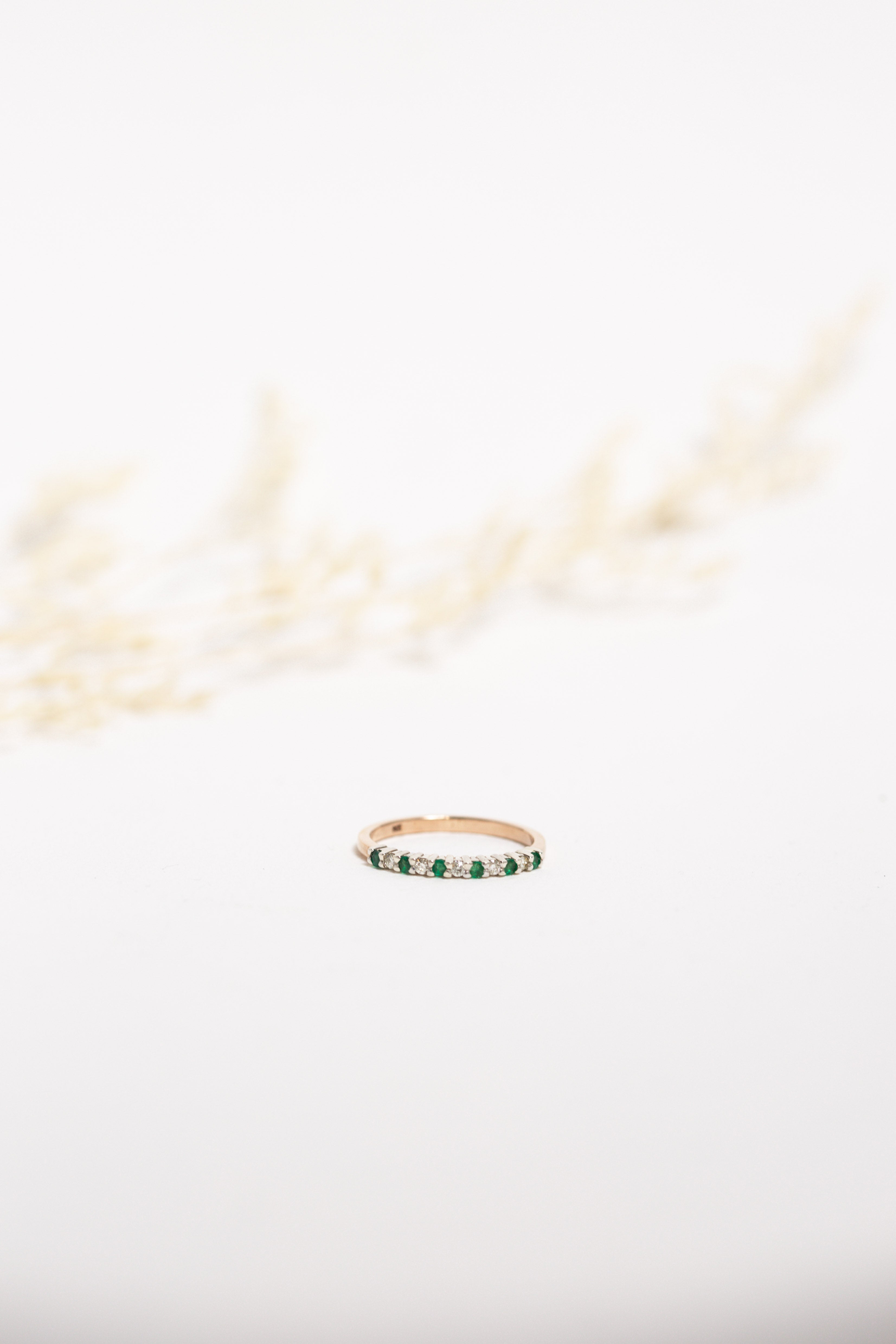 Noa Emerald & Diamond Band | Wrights Jewellers NZ