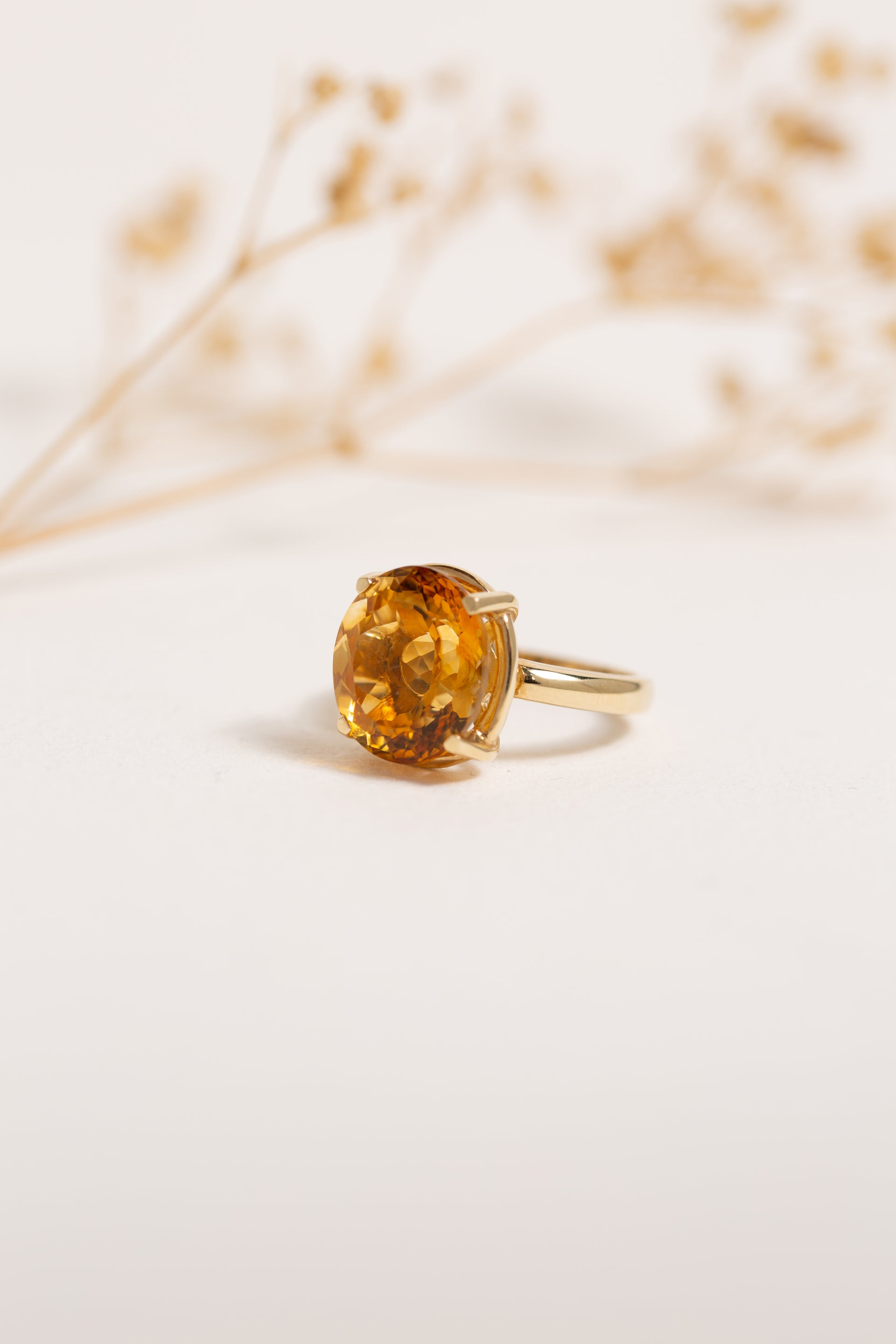 Elara Citrine Ring