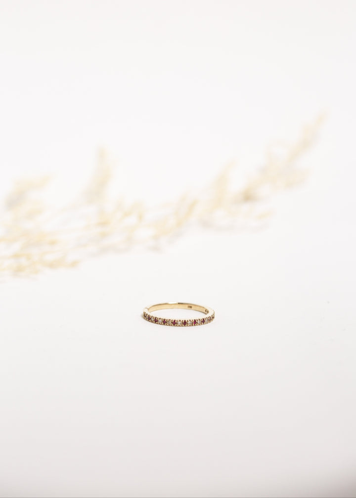 Noa Ruby & Diamond Band | Wrights Jewellers NZ