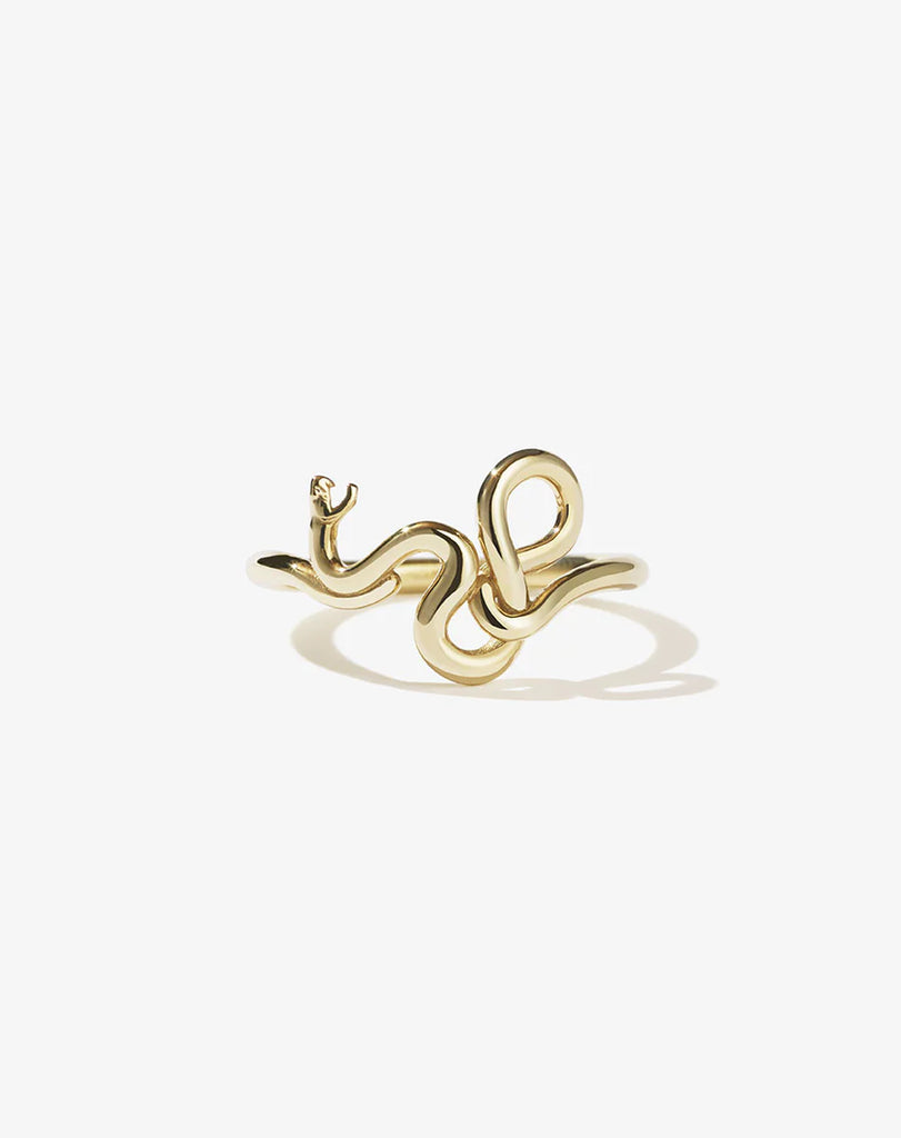 Gold snake ring