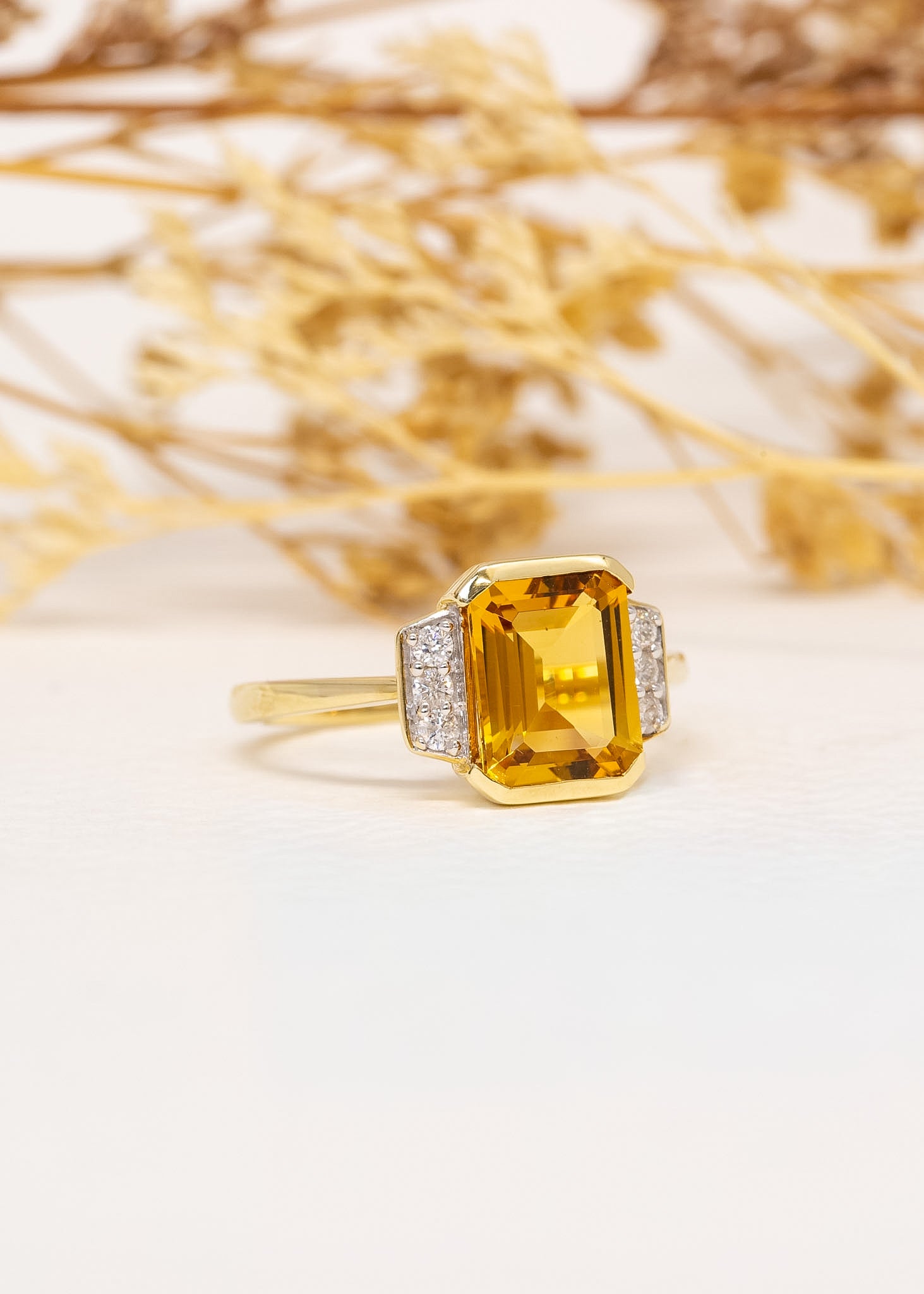 Varenne Citrine Ring