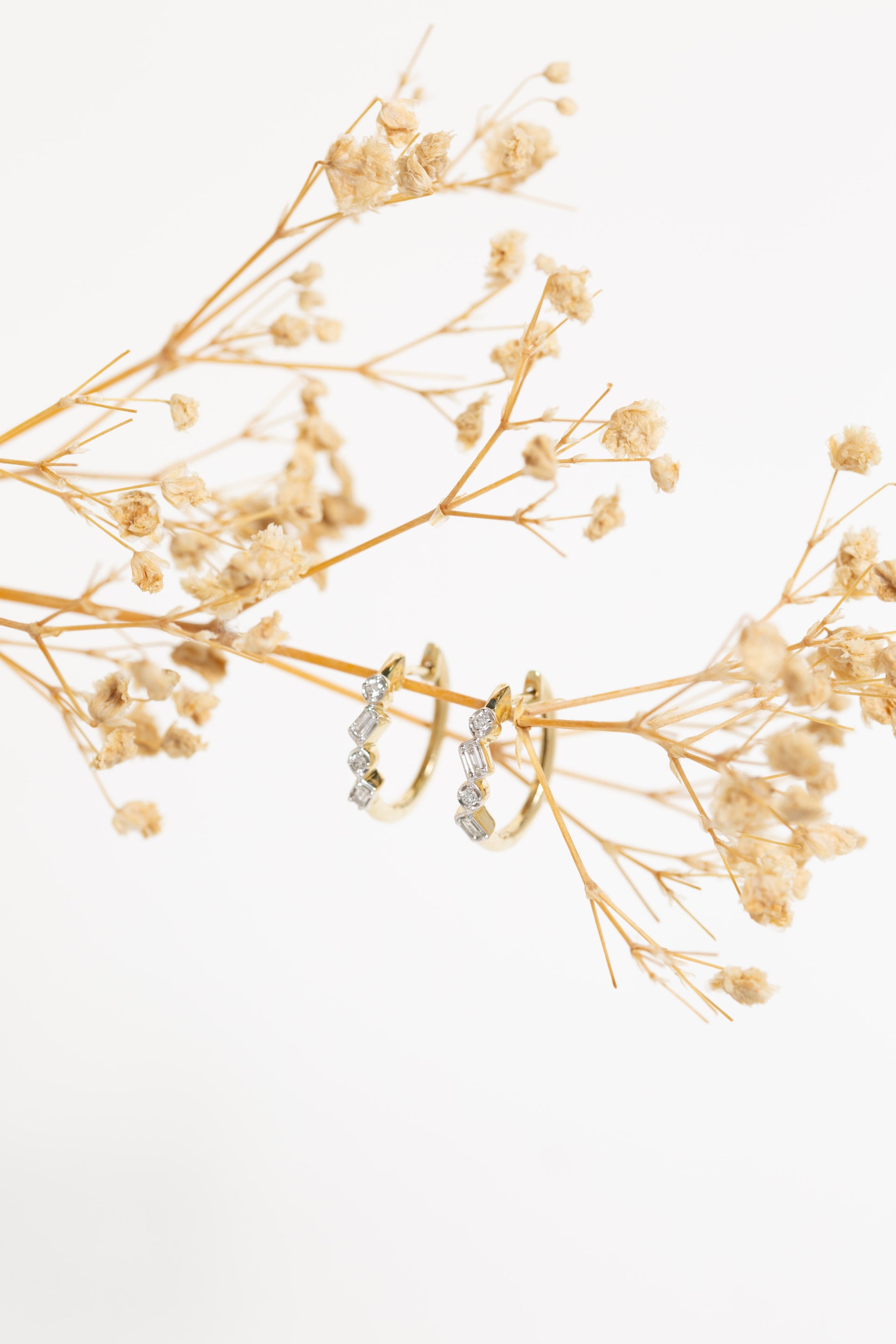 Nadia Diamond Hoop Earrings