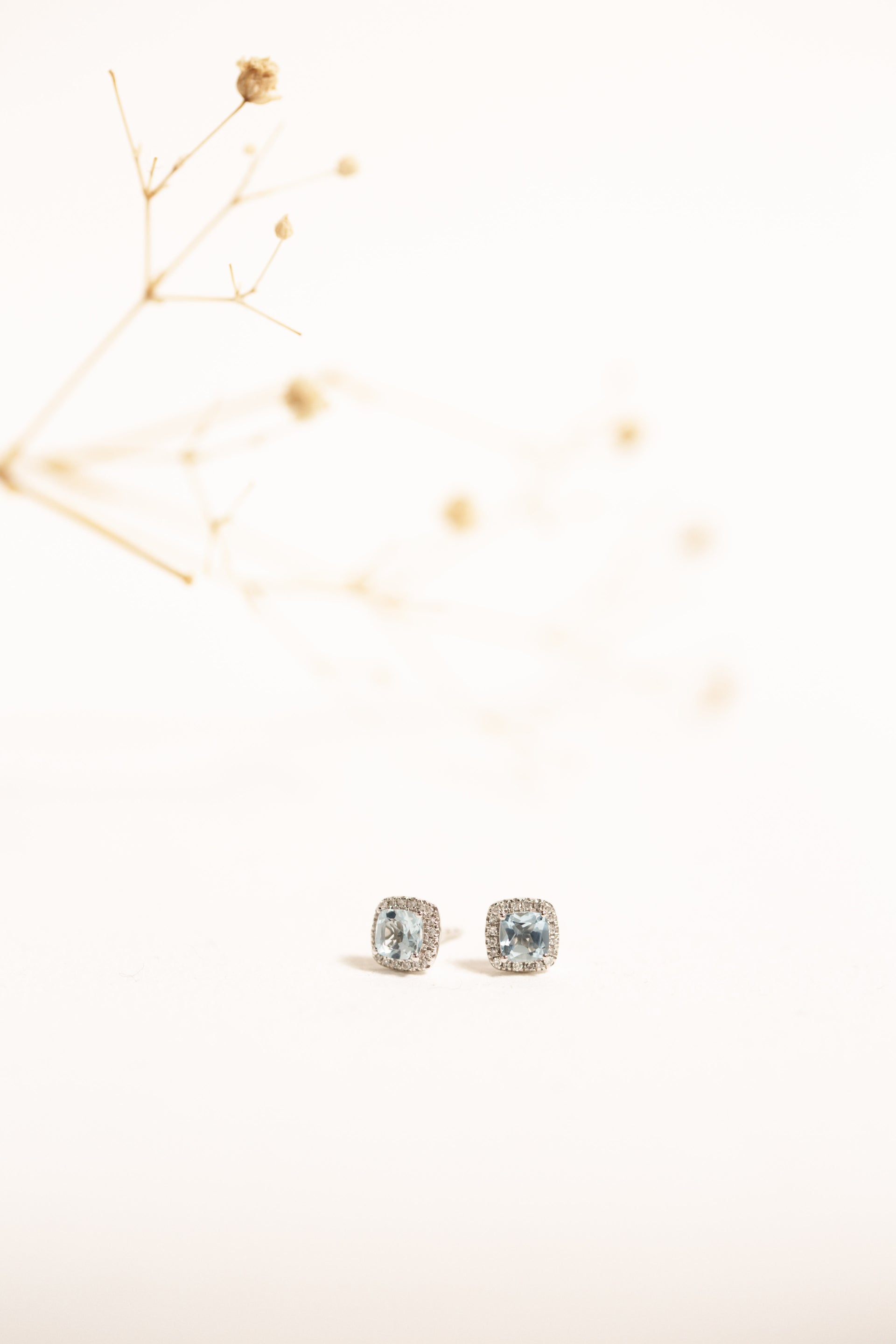 Liora Aquamarine & Diamond Earrings