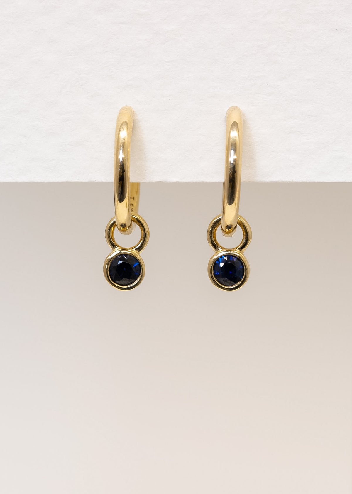 Sloane Sapphire Huggie Earrings
