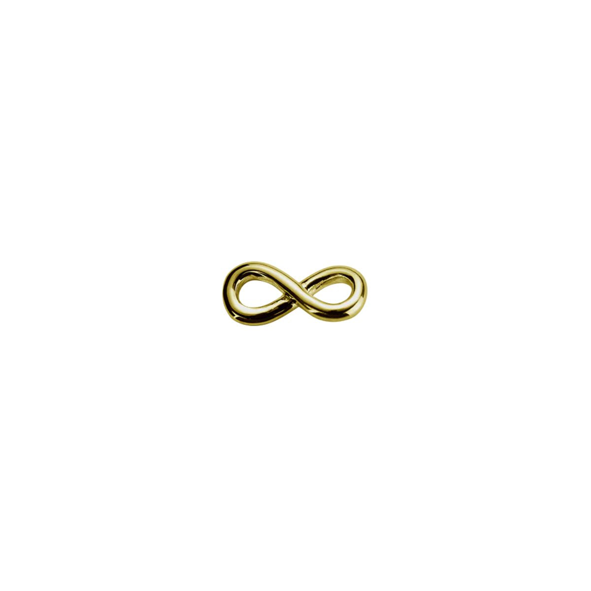 9ct yellow gold infinity twist charm for stow locket, Wrights Jewellers