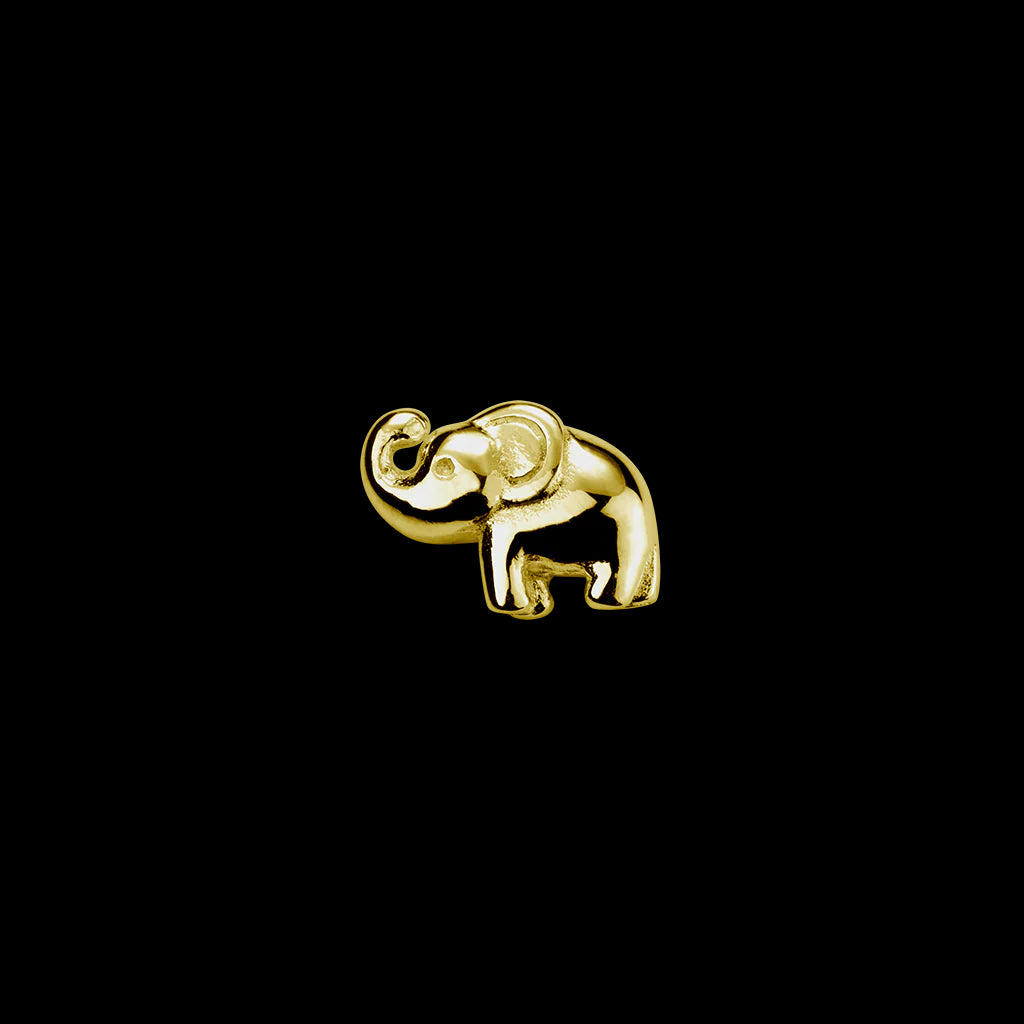 Gold elephant charm