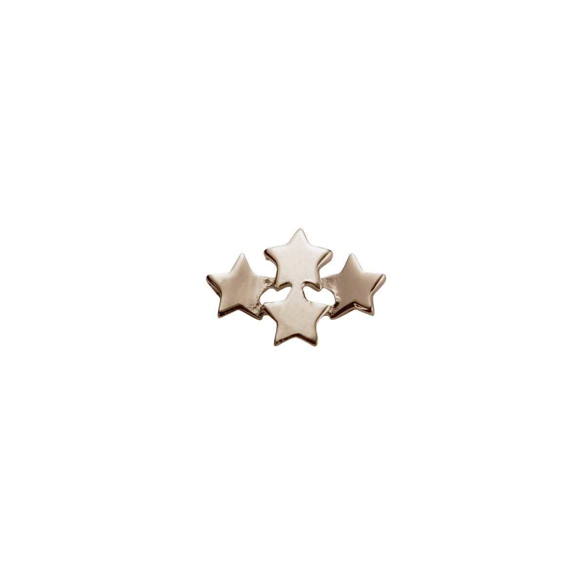 9ct rose gold Wishing Stars charm for locket, Wrights Jewellers