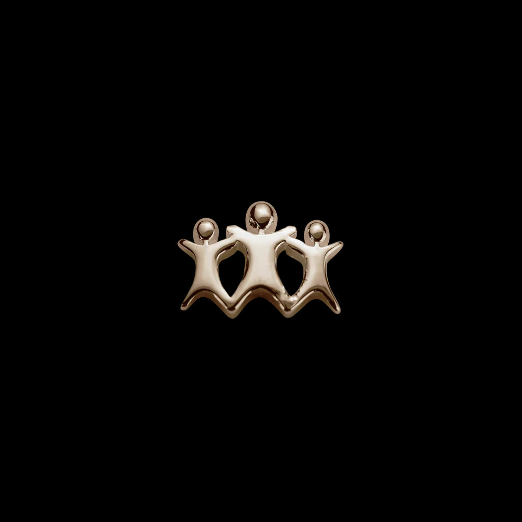 rose gold family charm