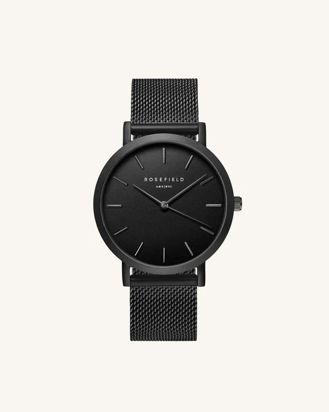 Rosefield Black watch with black dial