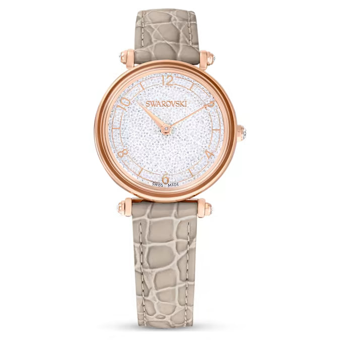 Swarovski Crystallin Wonder ladies watch with leather strap