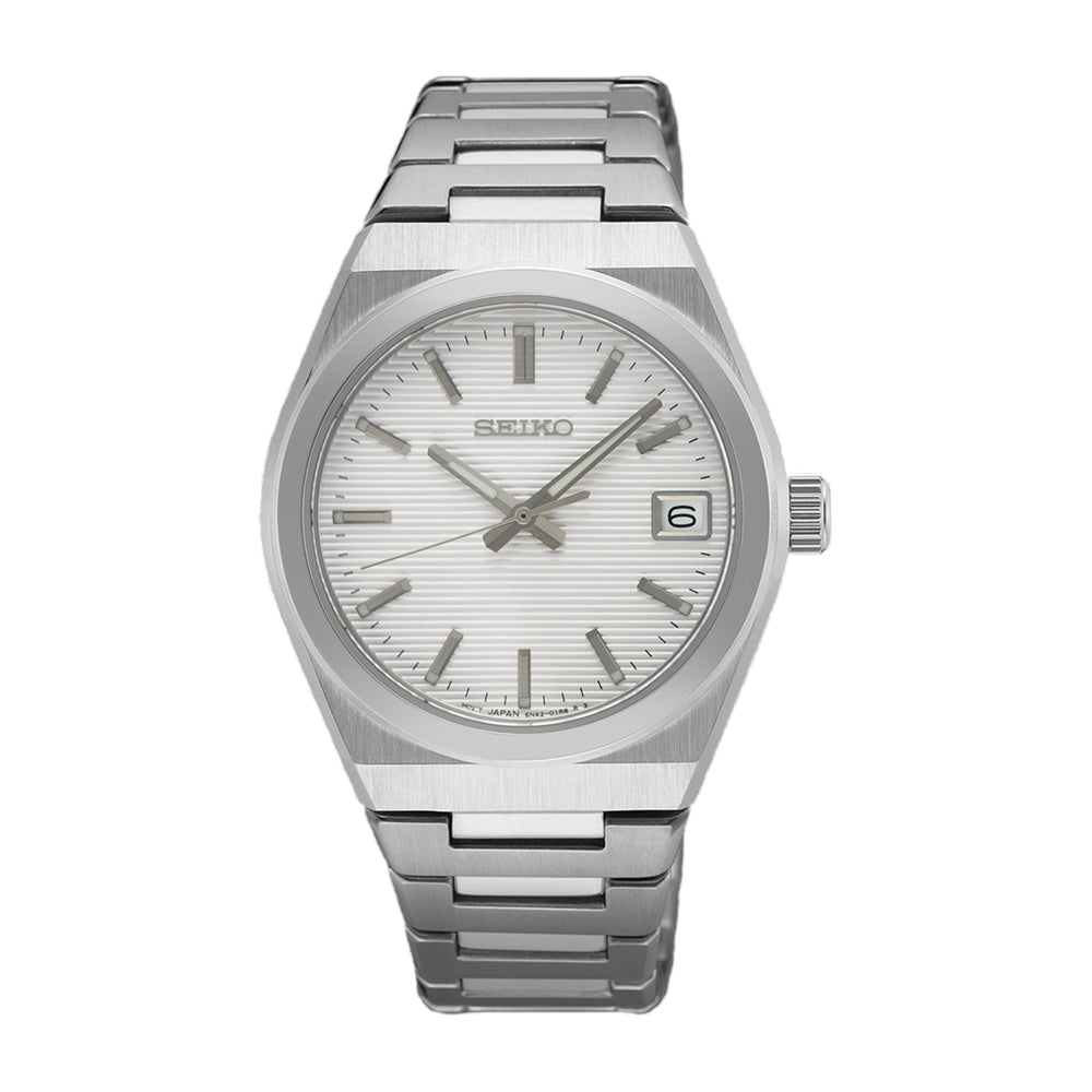 Ladies Seiko silver conceptual watch