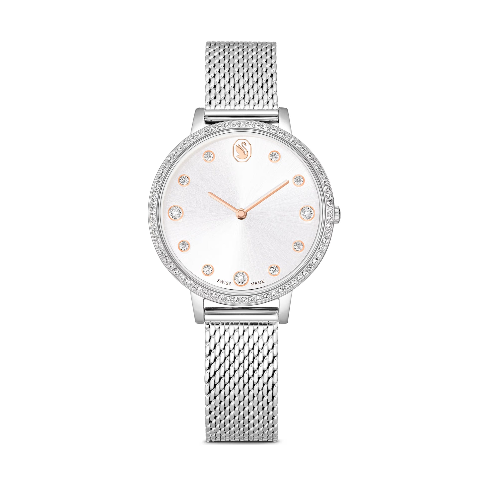 Swarovski Clarica Swiss Made Milanese Mesh Watch