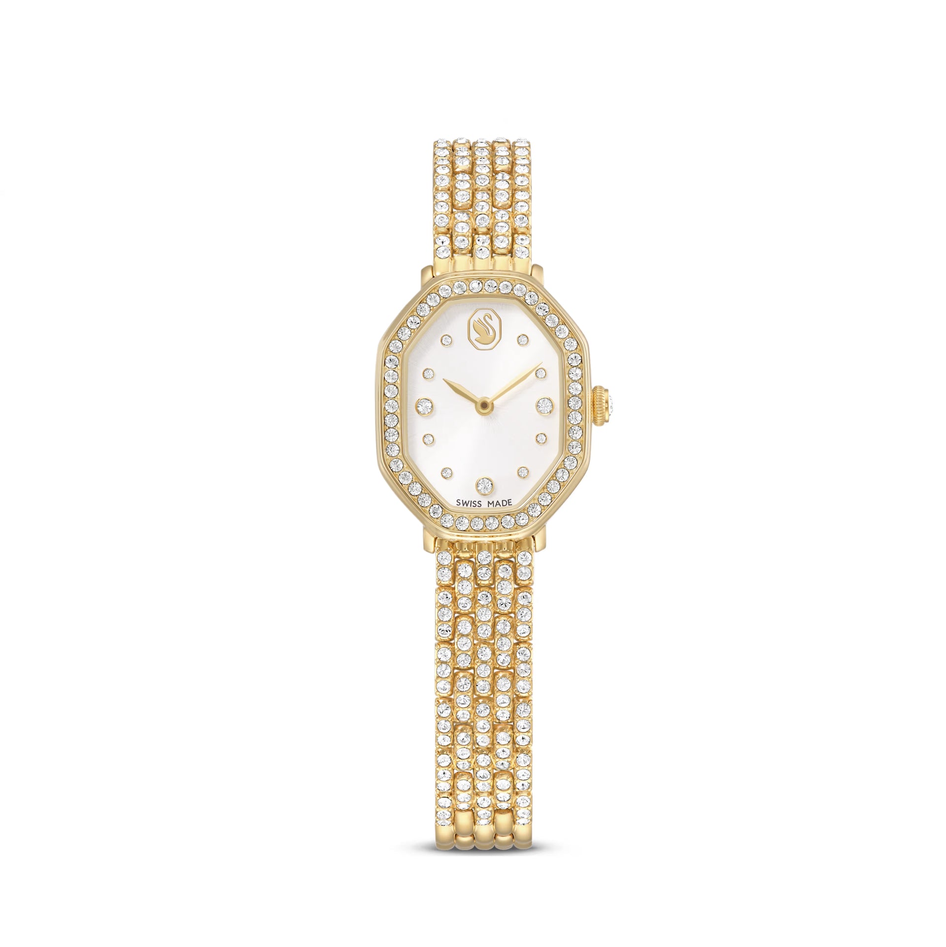 Swarovski Dextera Octagon Watch in Gold Tone | Wrights Jewellers