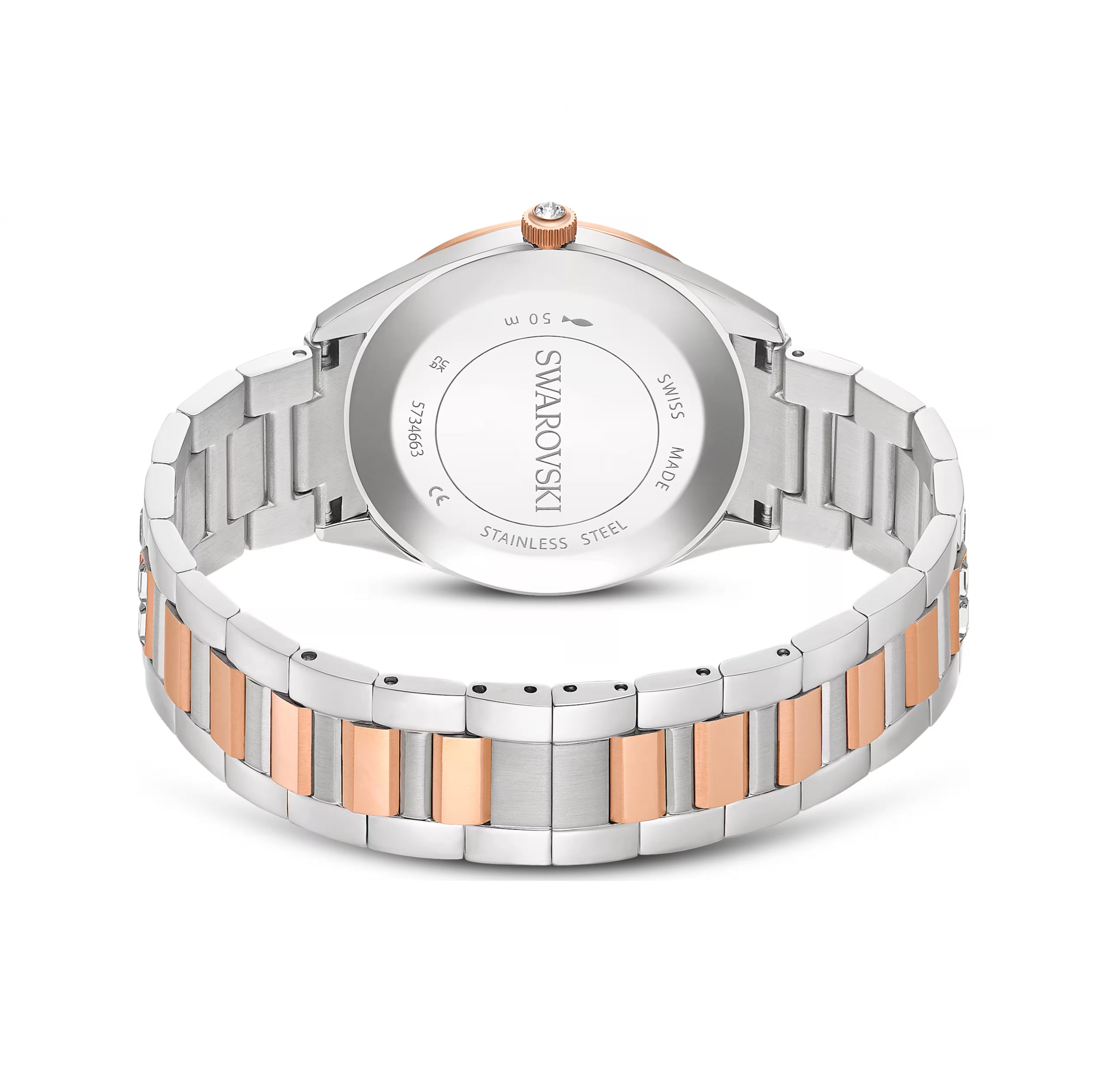 Swarovski Matrix Date Watch, Rose Gold-Tone - View 3 | Wrights Jewellers NZ