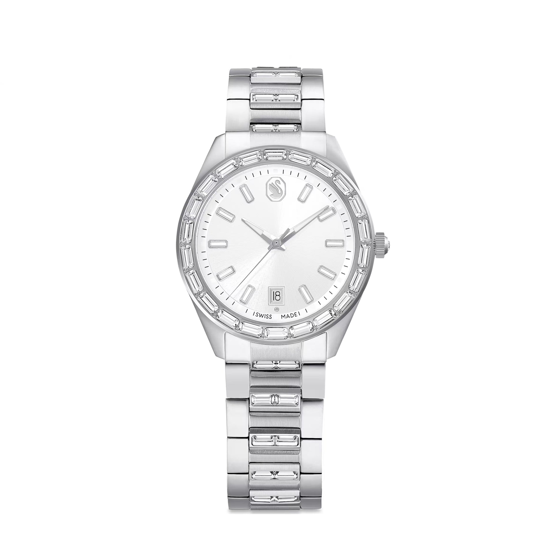 Swarovski Matrix Date Watch, Stainless Steel | Wrights Jewellers NZ