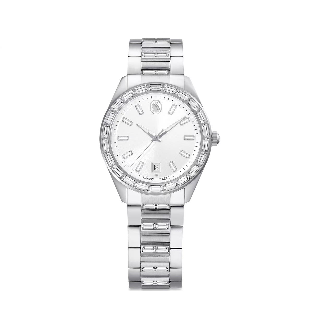 Swarovski Matrix Date Watch, Stainless Steel | Wrights Jewellers NZ