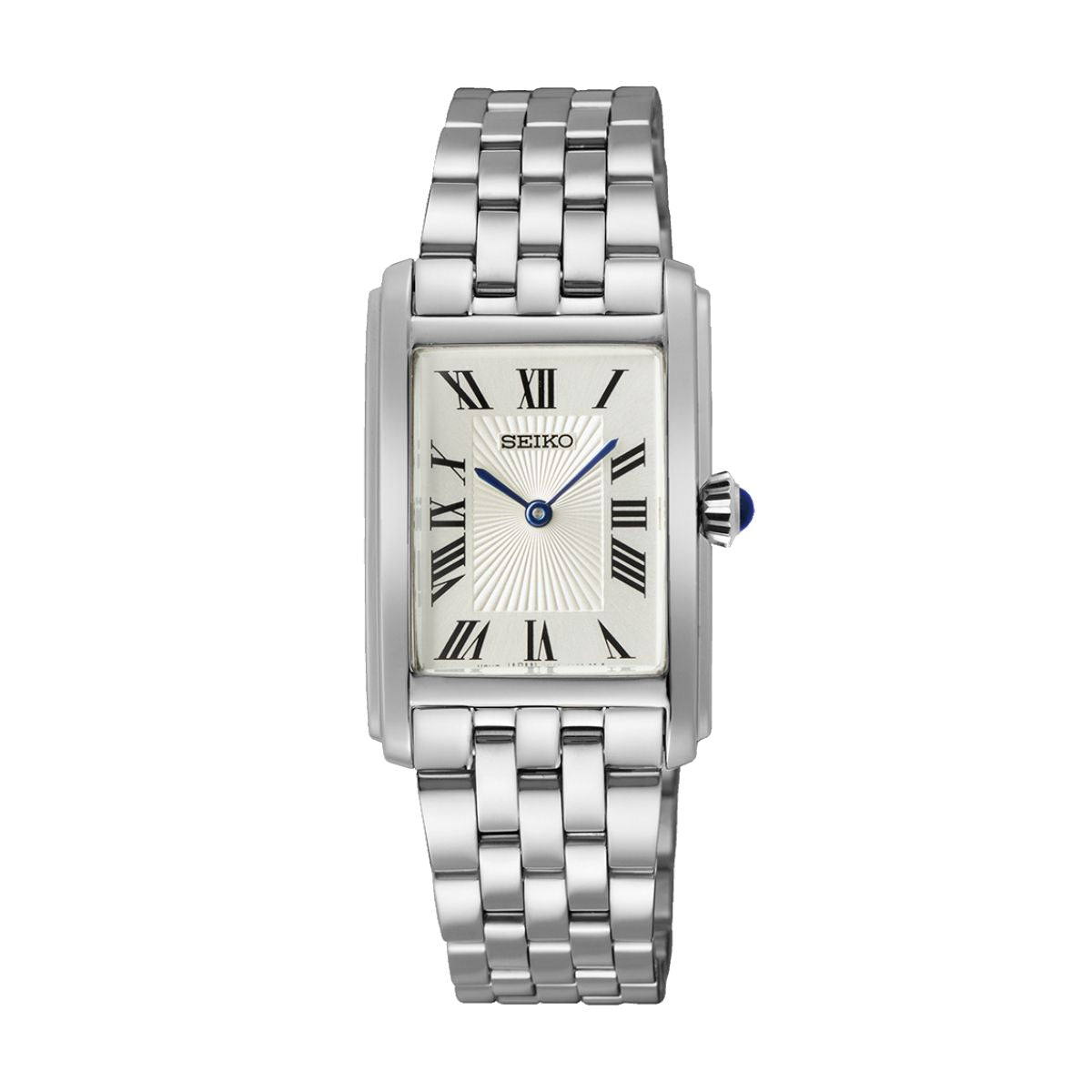 Seiko SWR083P Ladies Rectangular White Dial Watch