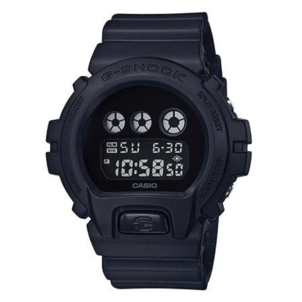 Full black G Shock watch.  It has a black face and black case